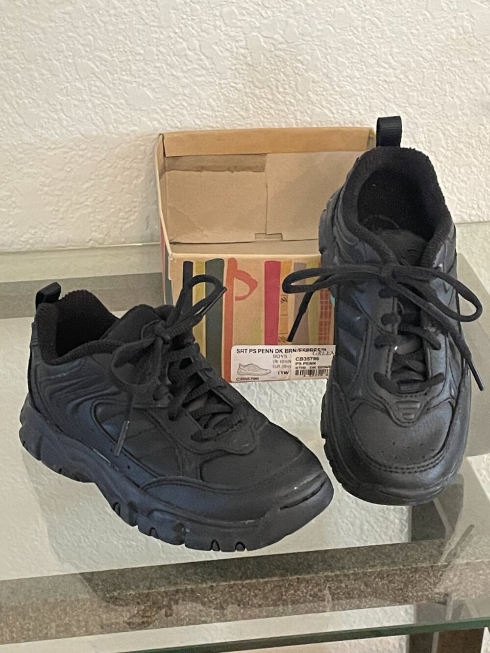 NEW Black Austin Lace Sneakers STRIDE RITE 11 M